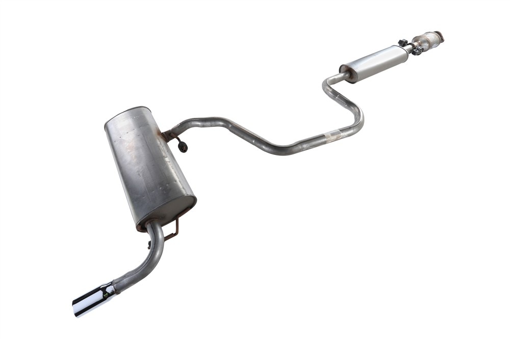 GM Genuine Parts Exhaust Muffler Assembly with 3-Way Catalytic Converter, Pipe, Insulators, and Gasket