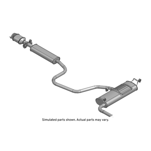 GM Genuine Parts Muffler Assembly with 3-Way Catalytic Converter, Insulator, and Gasket