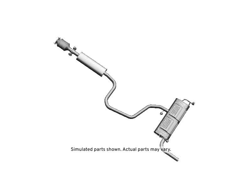 GM Genuine Parts Exhaust Muffler Assembly with 3-Way Catalytic Converter, Insulator, and Gasket