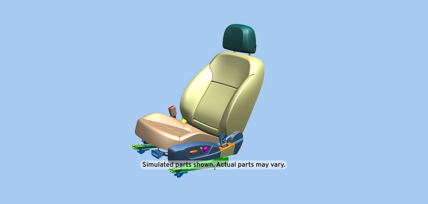 GM Genuine Parts Light Neutral Driver Seat