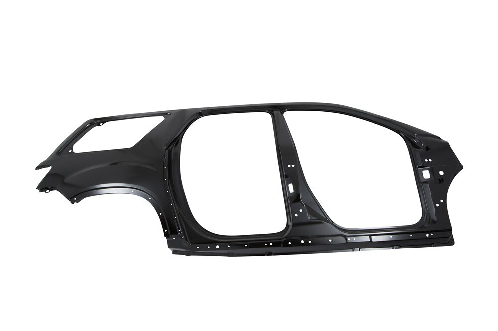 GM Genuine Parts Passenger Side Outer Body Side Panel with Frame, Reinforcement, Plate, and Brackets