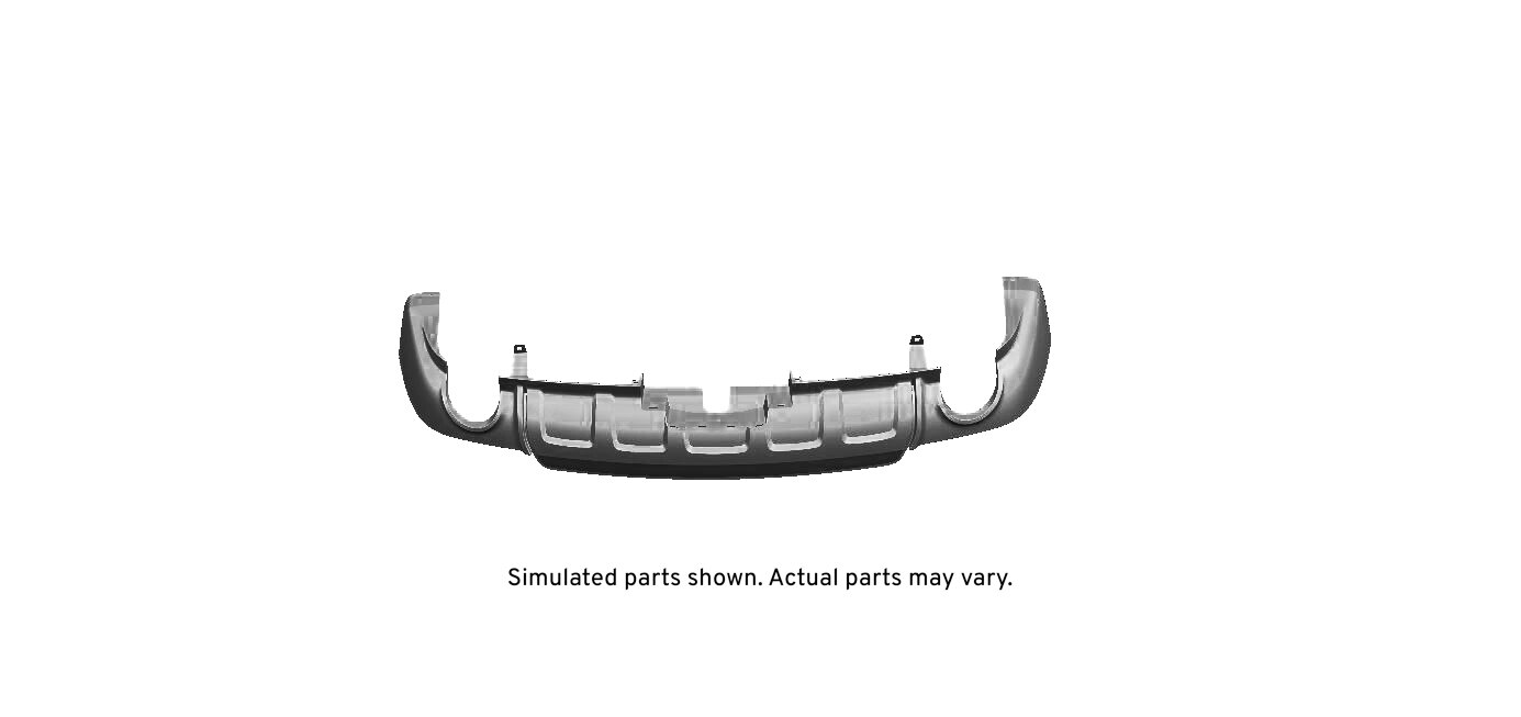 GM Genuine Parts Rear Lower Bumper Cover