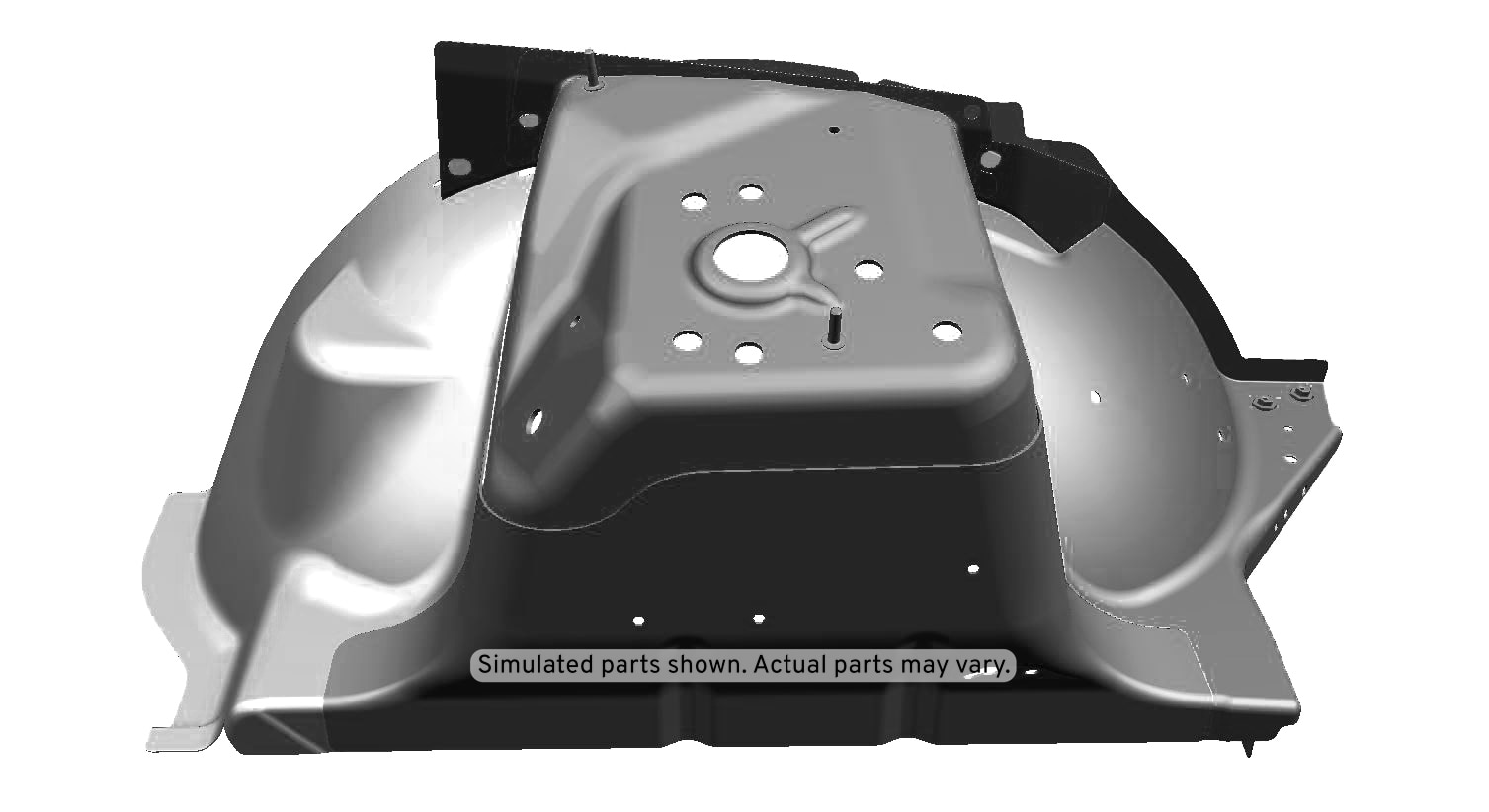 GM Genuine Parts Driver Side Front Wheelhouse Panel Assembly with Studs