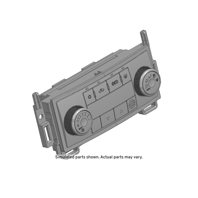 GM Genuine Parts Refined Silver Metallic Heater and Air Conditioning Control