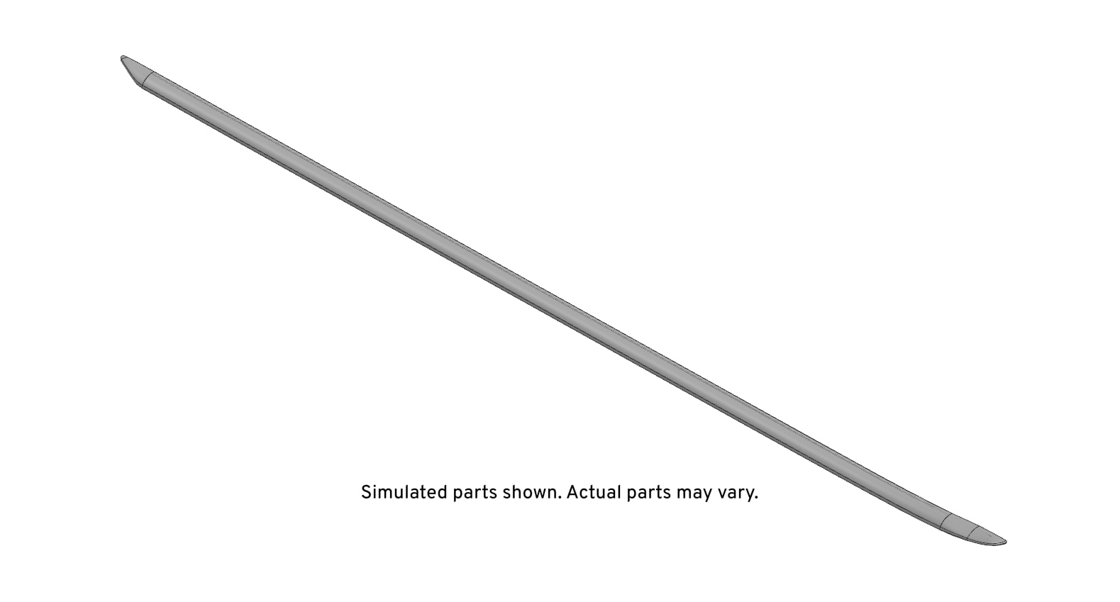 GM Genuine Parts Front and Rear Driver Side Door Lower Weatherstrip