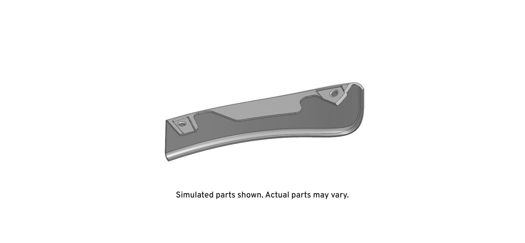 GM Genuine Parts Passenger Side Front Bumper Outer Valance Panel