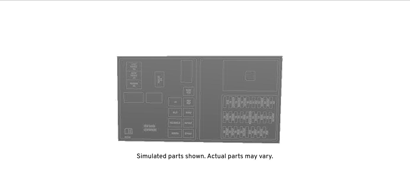 GM Genuine Parts Fuse Block Label
