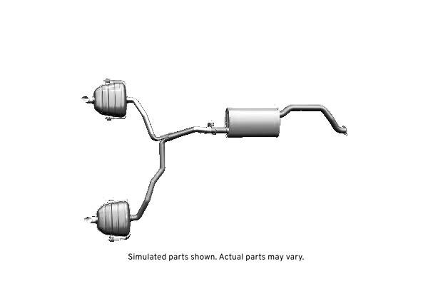 GM Genuine Parts Exhaust Muffler Assembly