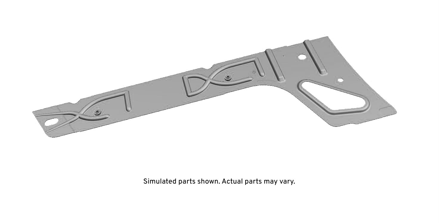 GM Genuine Parts Passenger Side Inner Rear Rocker Panel with Studs