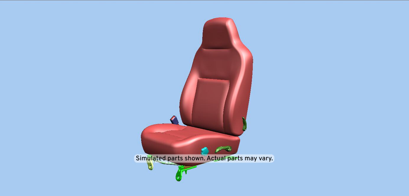 GM Genuine Parts Ebony Driver Seat