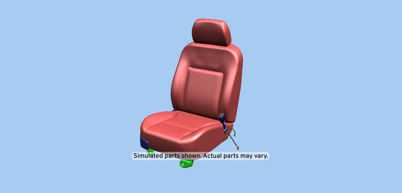 GM Genuine Parts Ebony Passenger Seat
