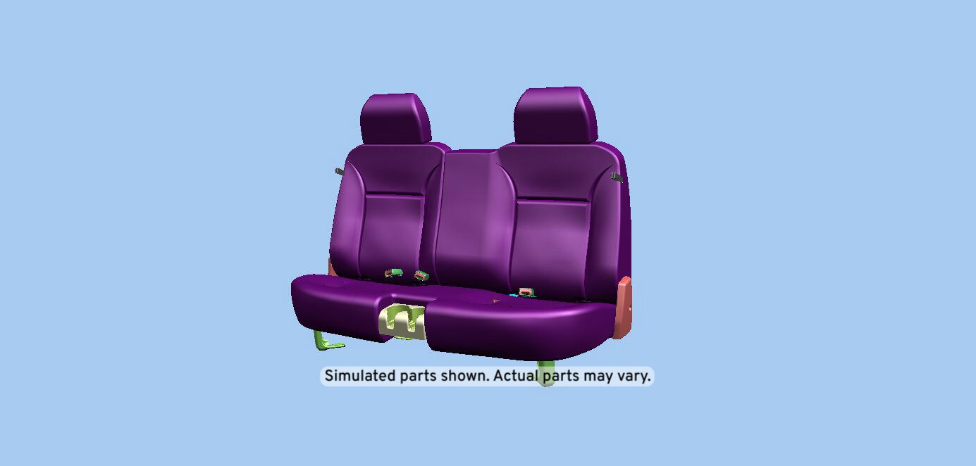 GM Genuine Parts Ebony Rear Seat