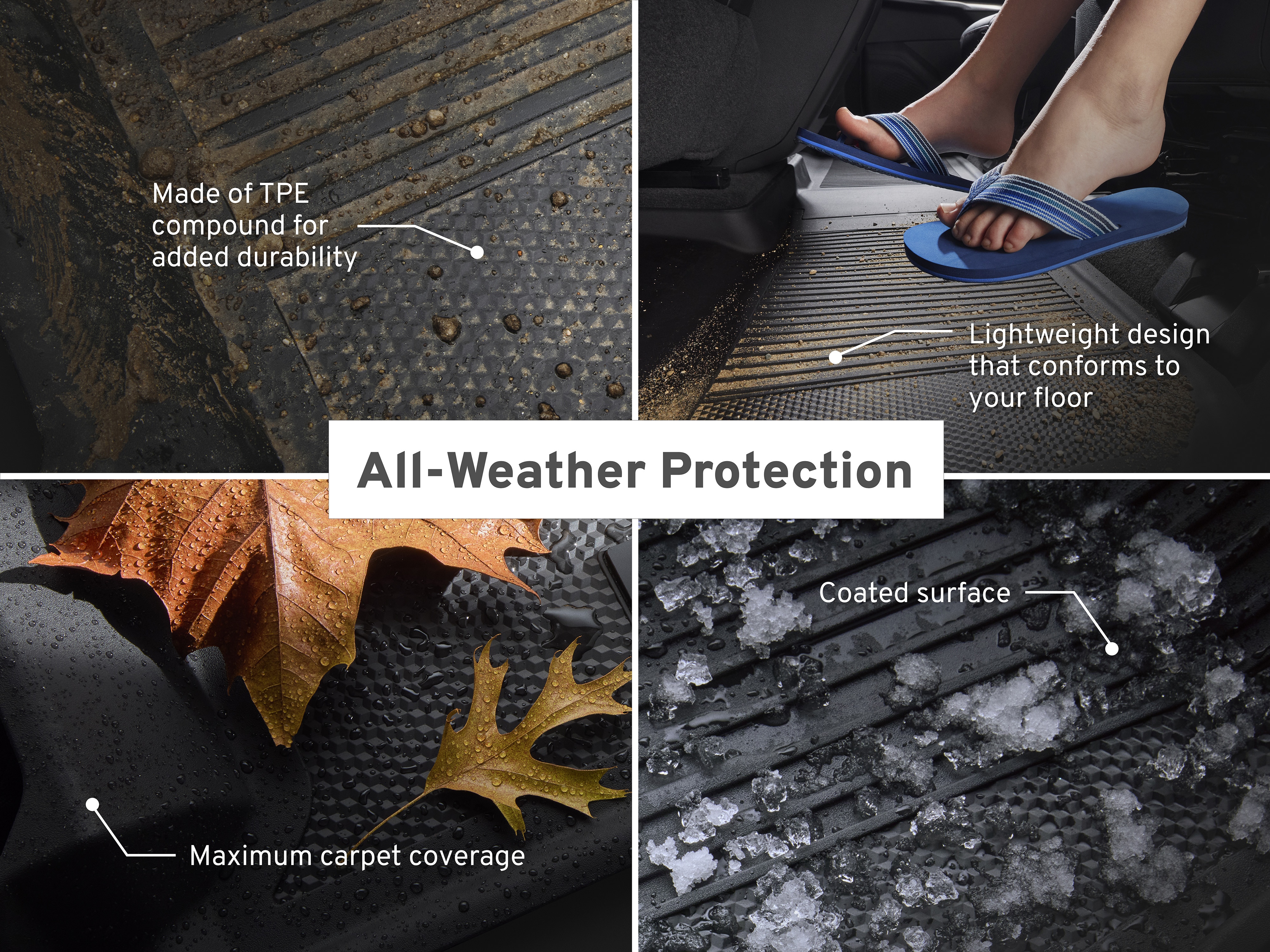 GMC First-Row Interlocking Premium All-Weather Floor Liner