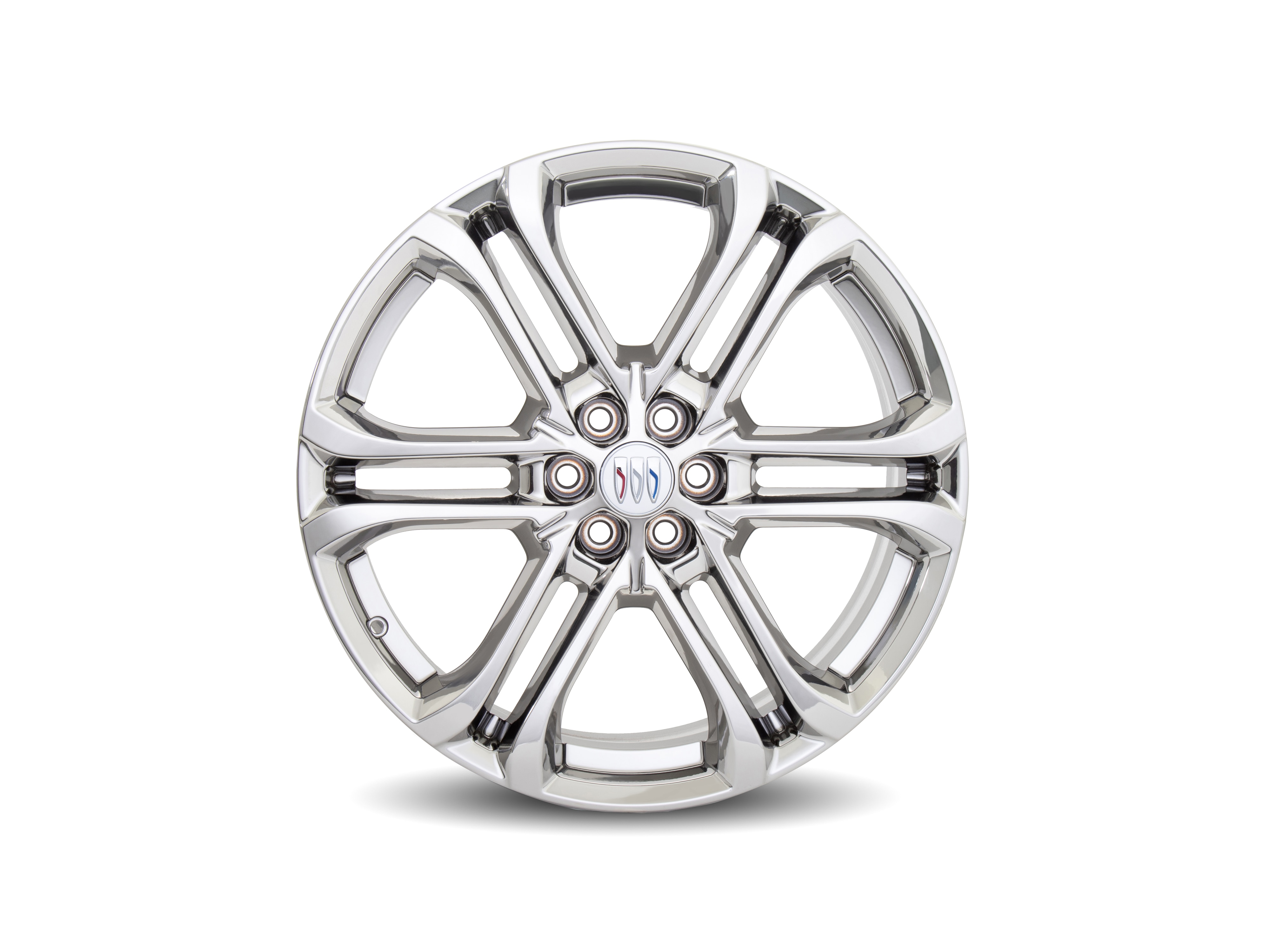 22x8.5-Inch Aluminum 6-Split-Spoke Wheel in Bright PVD