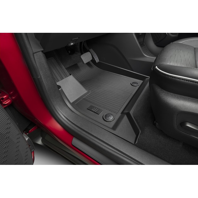 First-Row Premium All-Weather Floor Liners in Black with Buick Tri-Shield Logo