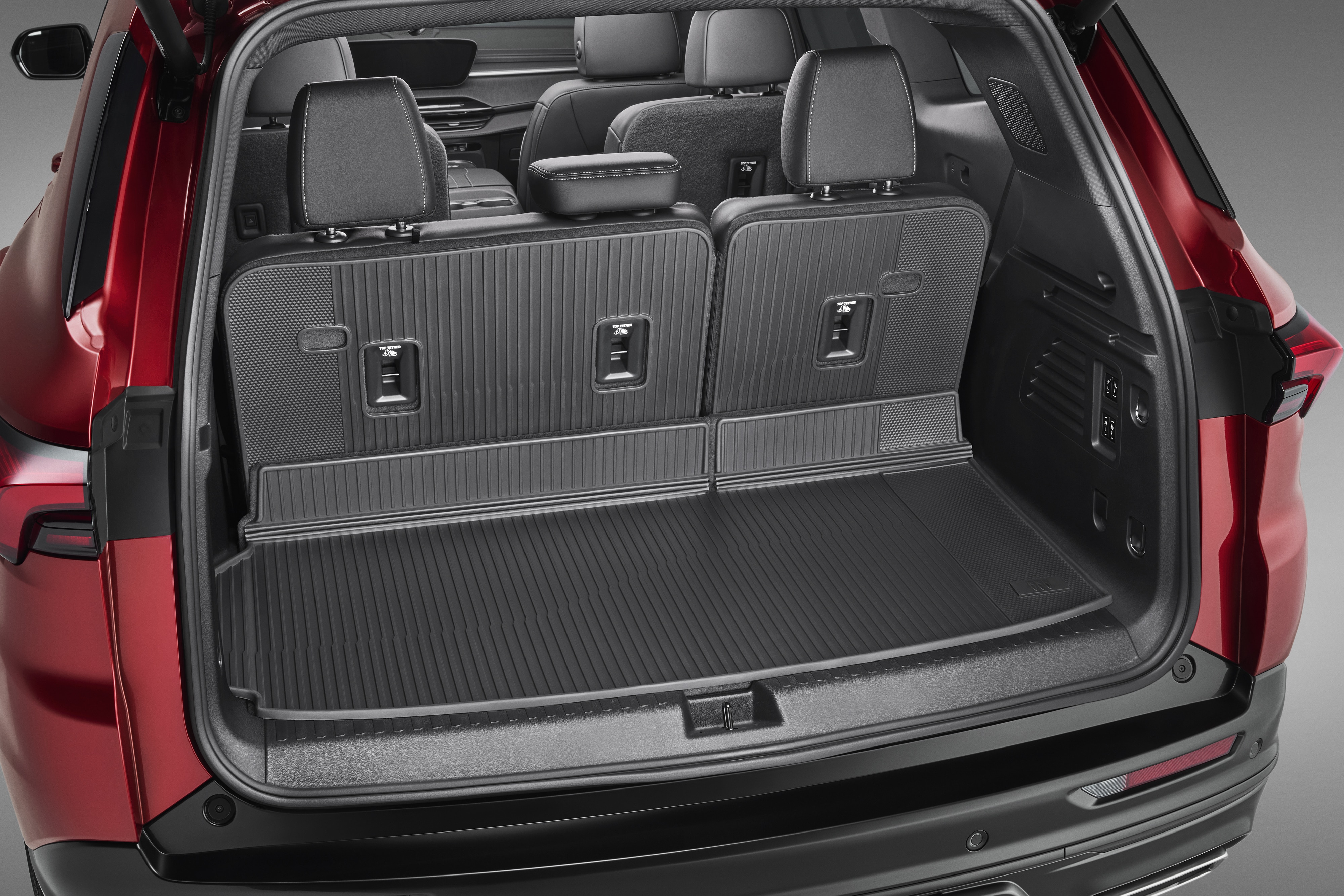 Integrated Cargo Liner in Black with Buick Tri-Shield Logo
