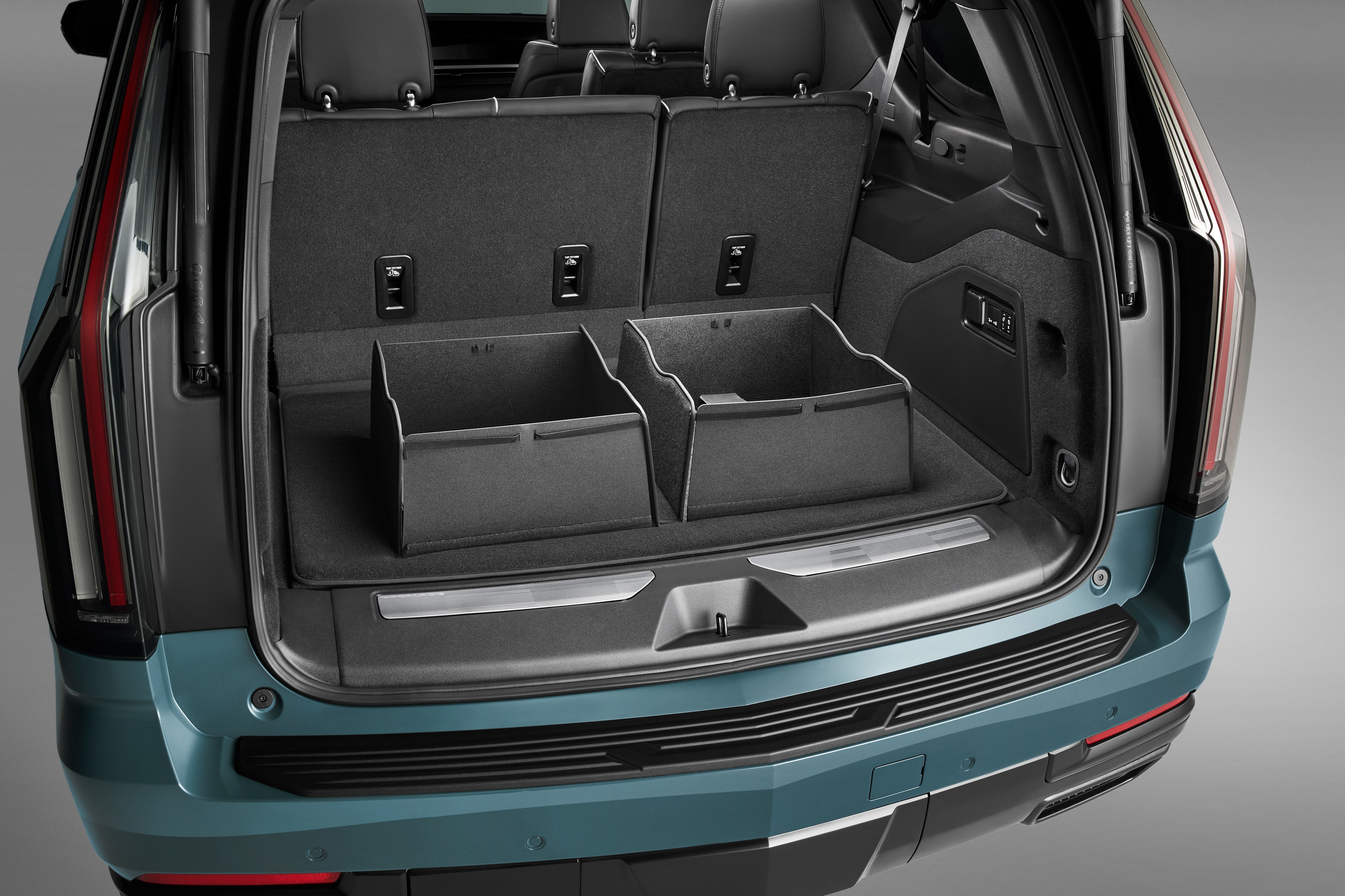 Premium Carpeted Cargo Area Mat in Jet Black with Integrated Cargo