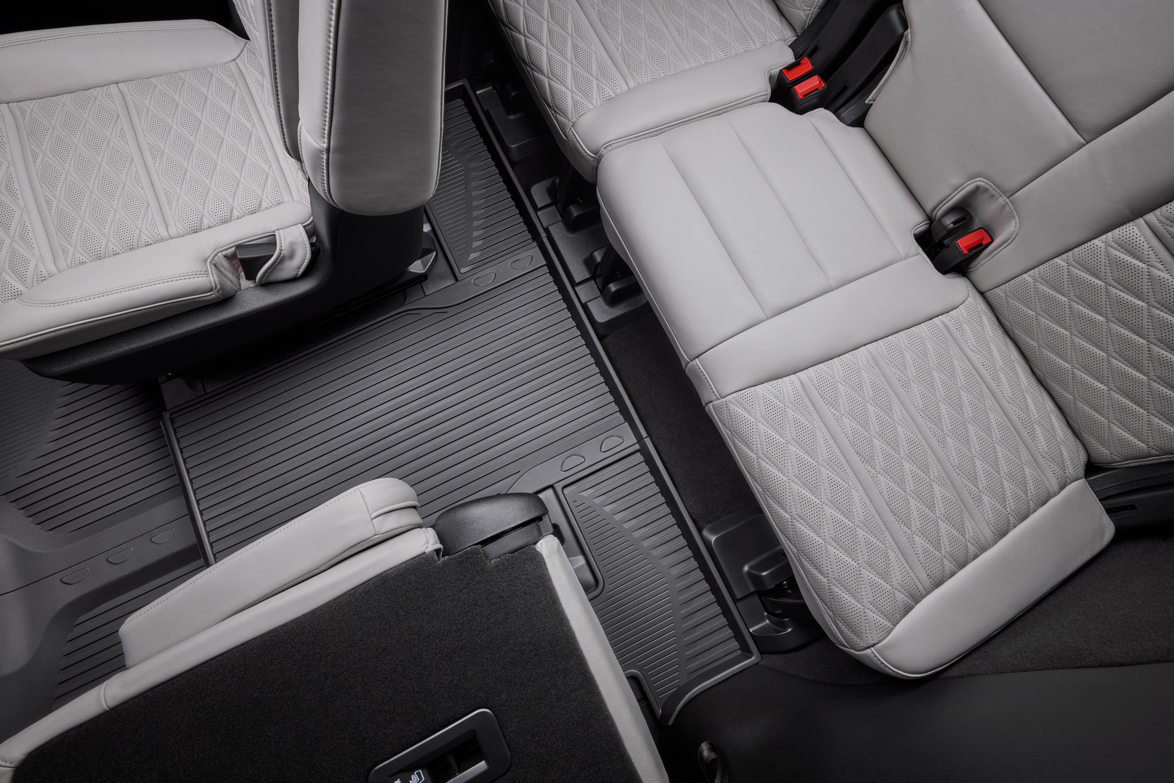 Third-Row Interlocking Premium All-Weather Floor Liner in Jet Black (for Models with Second-Row Captain's Chairs)