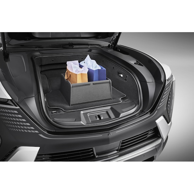 Carpeted Cargo Area Mat for eTrunk™ with Integrated Cargo Bin