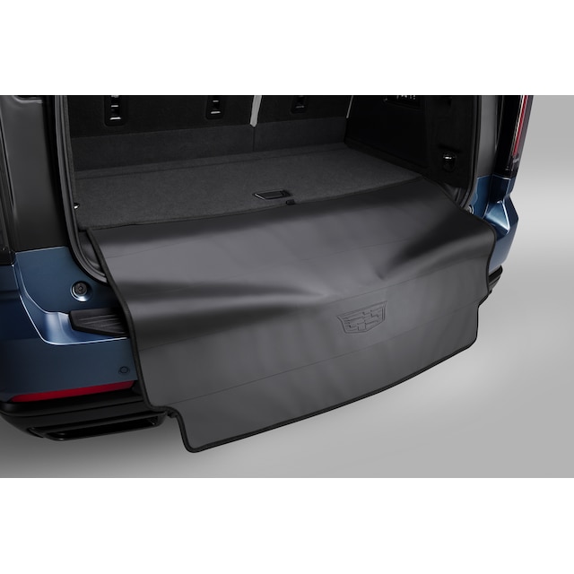 Rear Bumper Protector in Black with Cadillac Logo