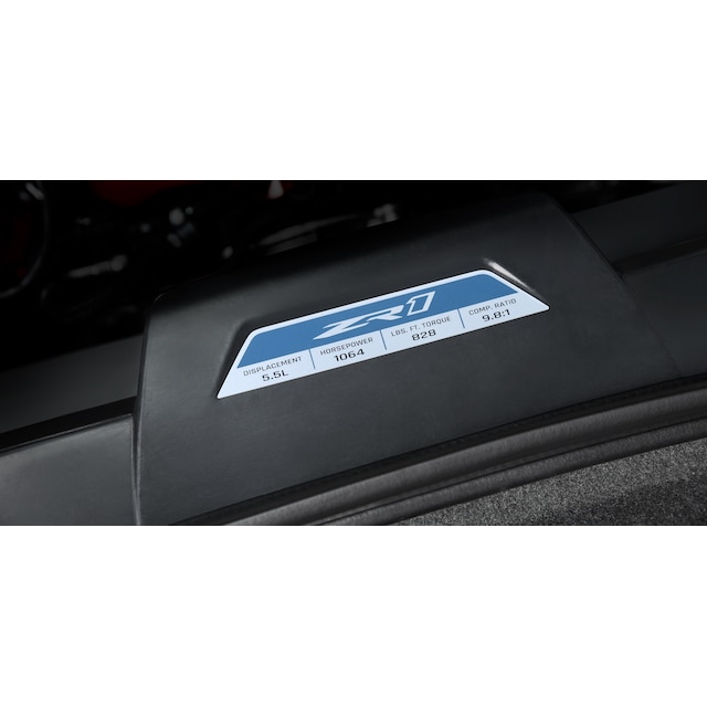 Engine Specification Plaque for ZR1