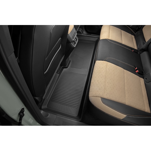 Second-Row Interlocking Premium All-Weather Floor Liner in Jet Black