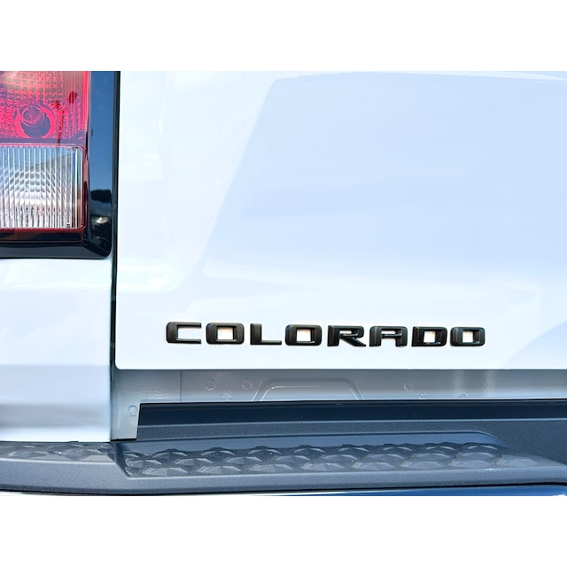 Urethane CHEVROLET Insert Tailgate Lettering and COLORADO Overlay Kit in Matte Black by Nox-Lux™ - Associated Accessories