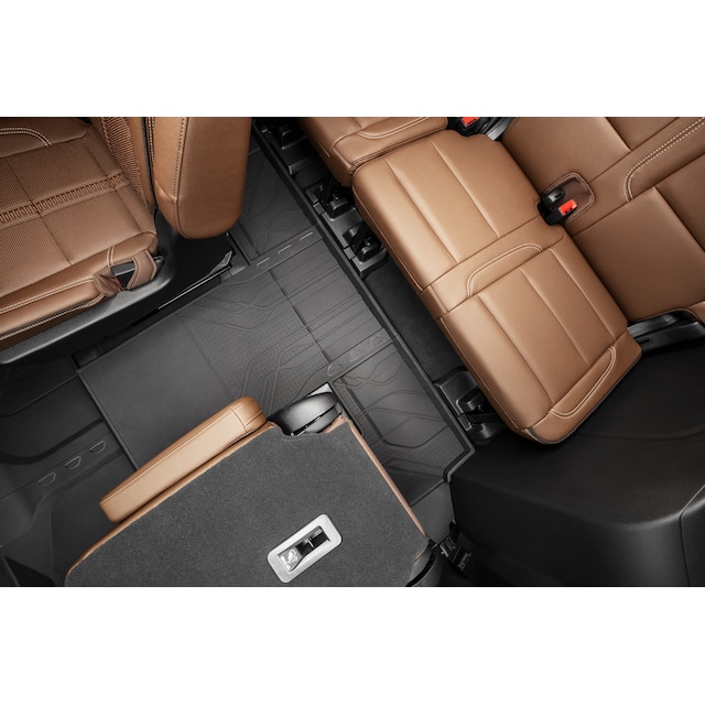 Third-Row Interlocking Premium All-Weather Floor Liner in Jet Black (for Models with Second-Row Captain's Chairs)