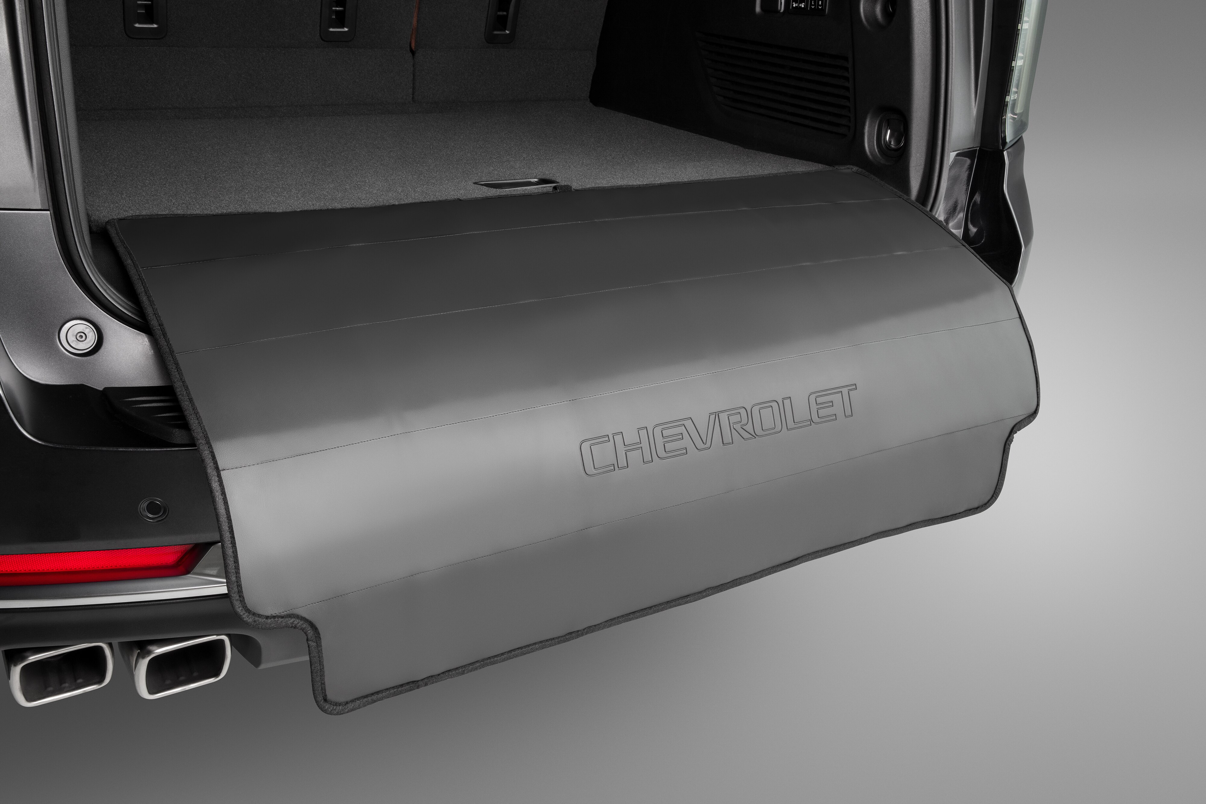Rear Bumper Protector in Black with Chevrolet Script