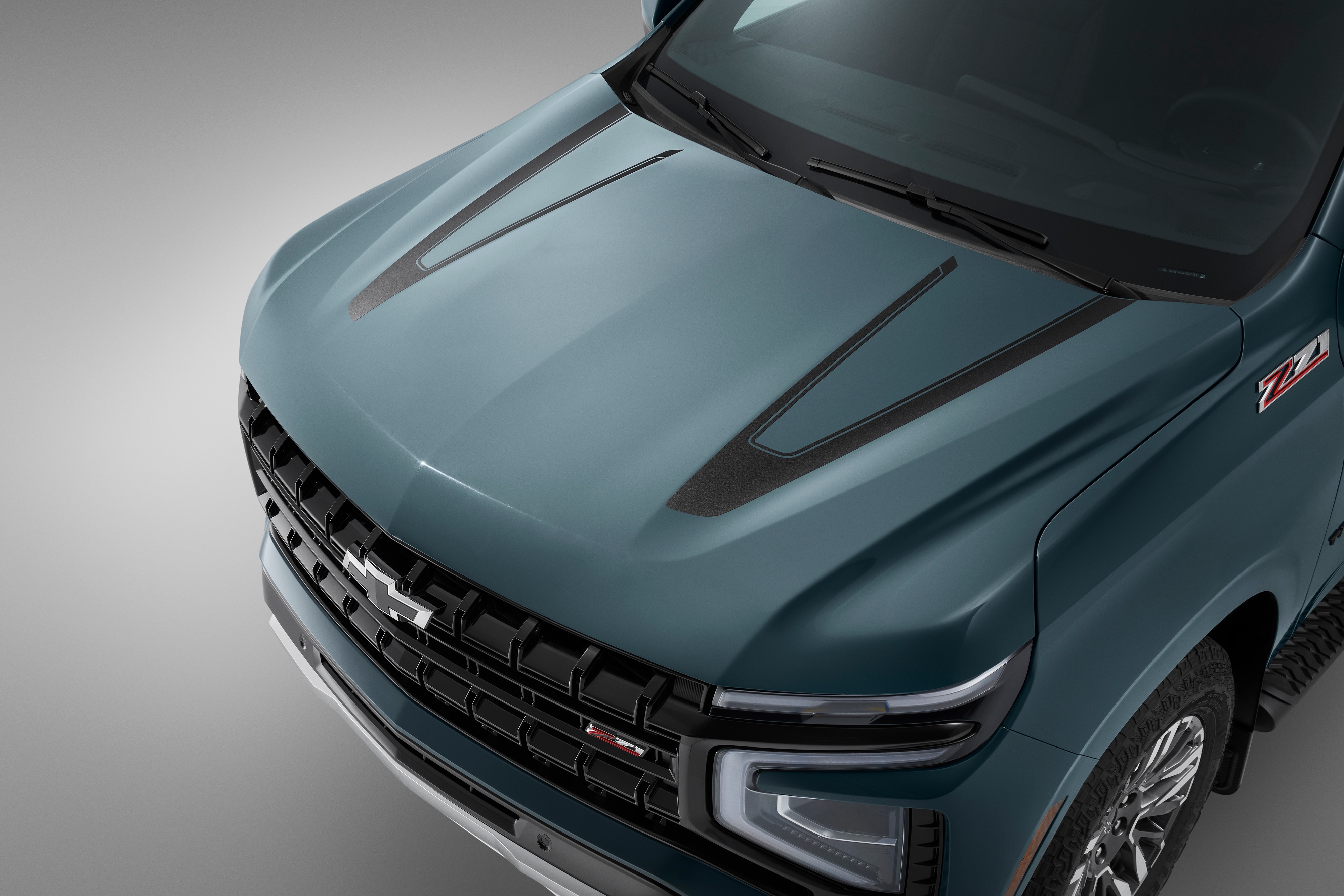 Hood Stripe Decal Package in Black