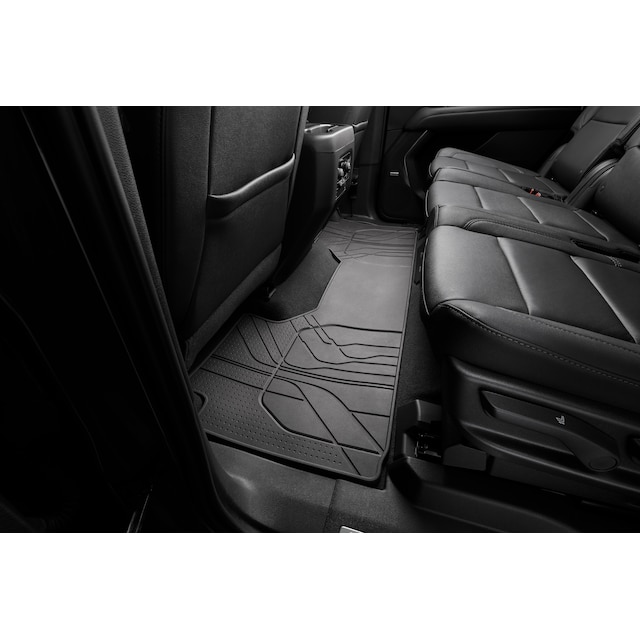 Second-Row One-Piece Premium All-Weather Floor Mat in Jet Black