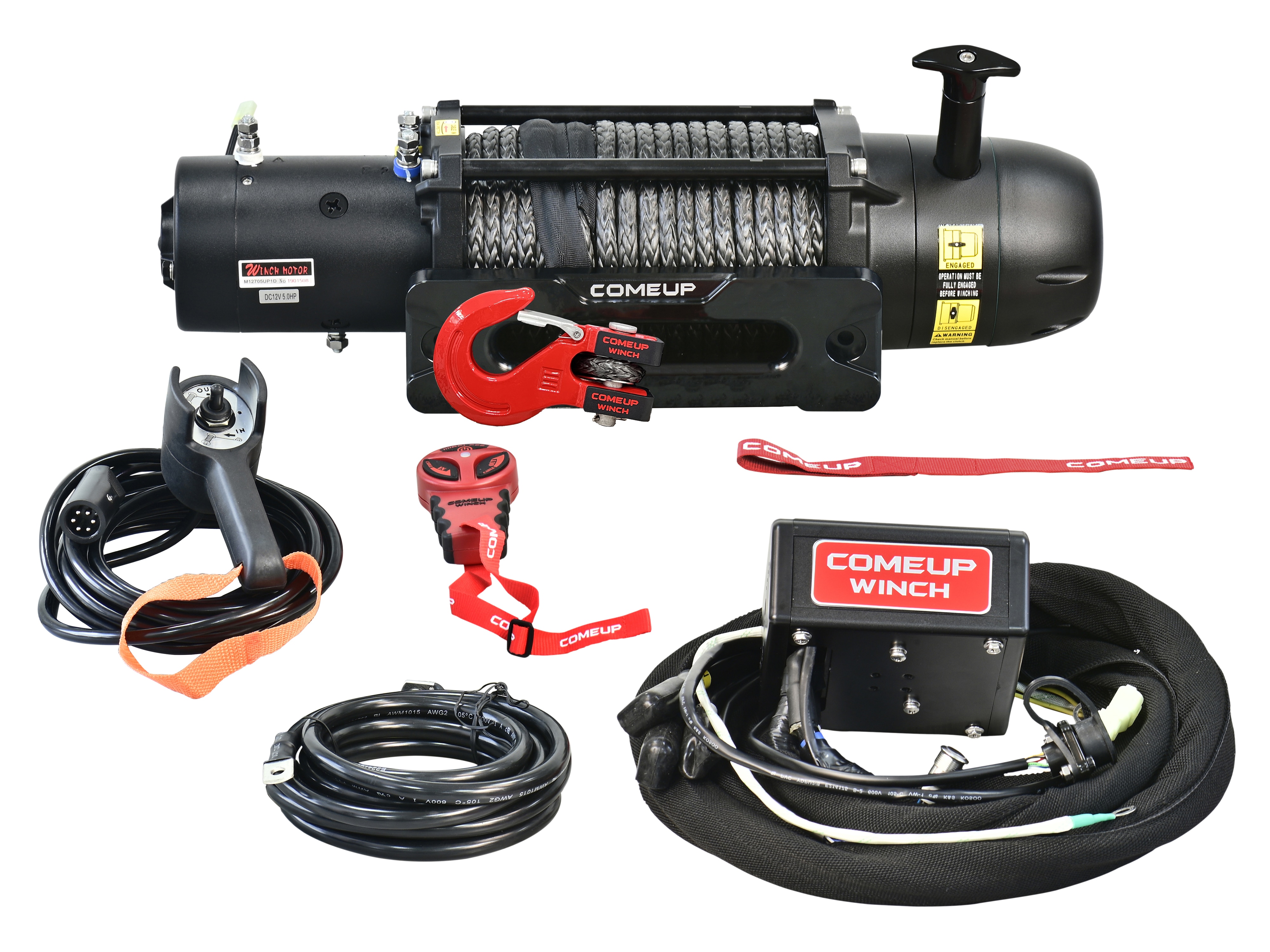 Winch and Controller for Off-Road Bumper by COMEUP - Associated Accessories
