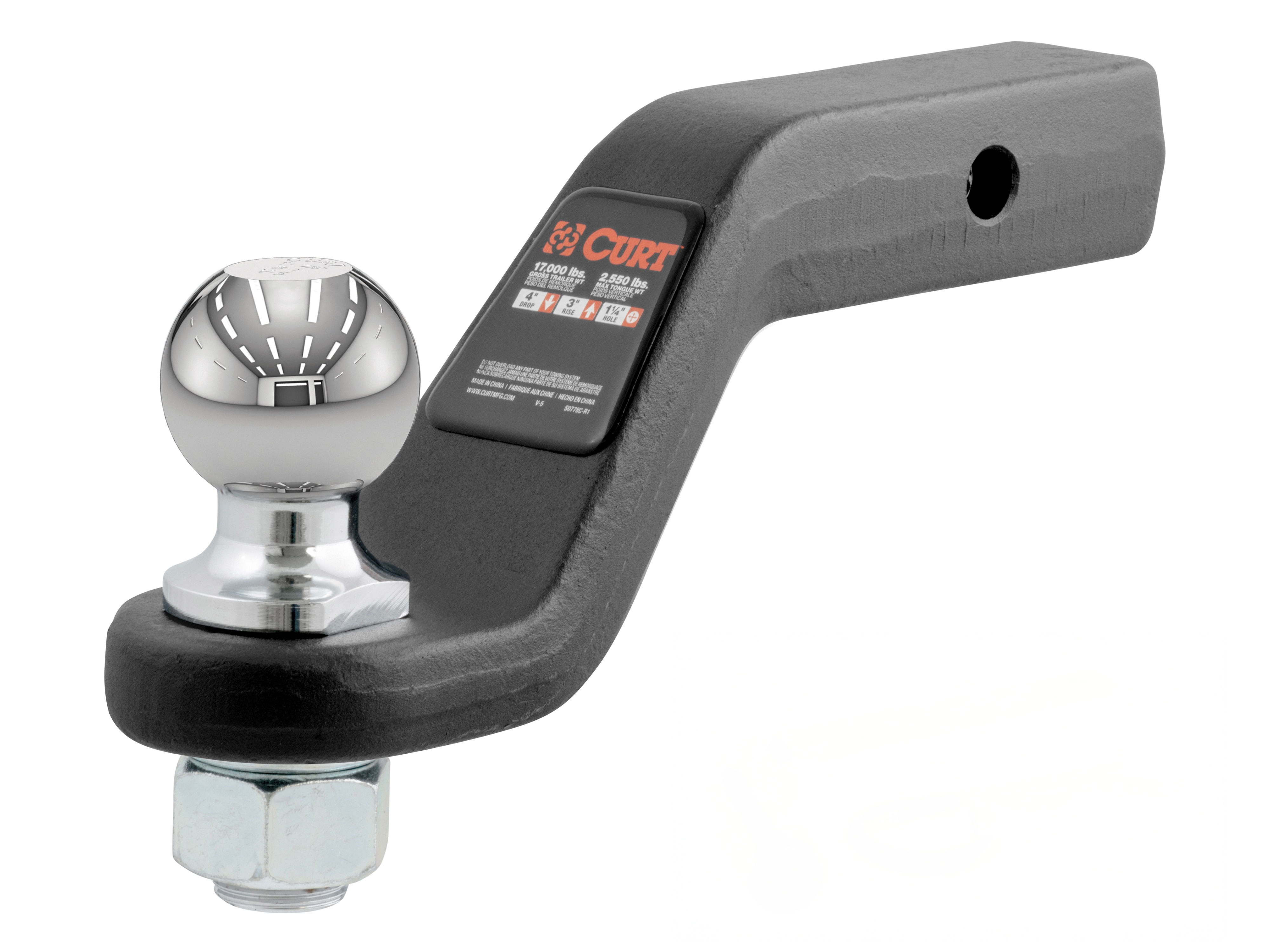 15,000-lb. Capacity Pre-loaded Trailer Hitch by CURT™ - Associated Accessories
