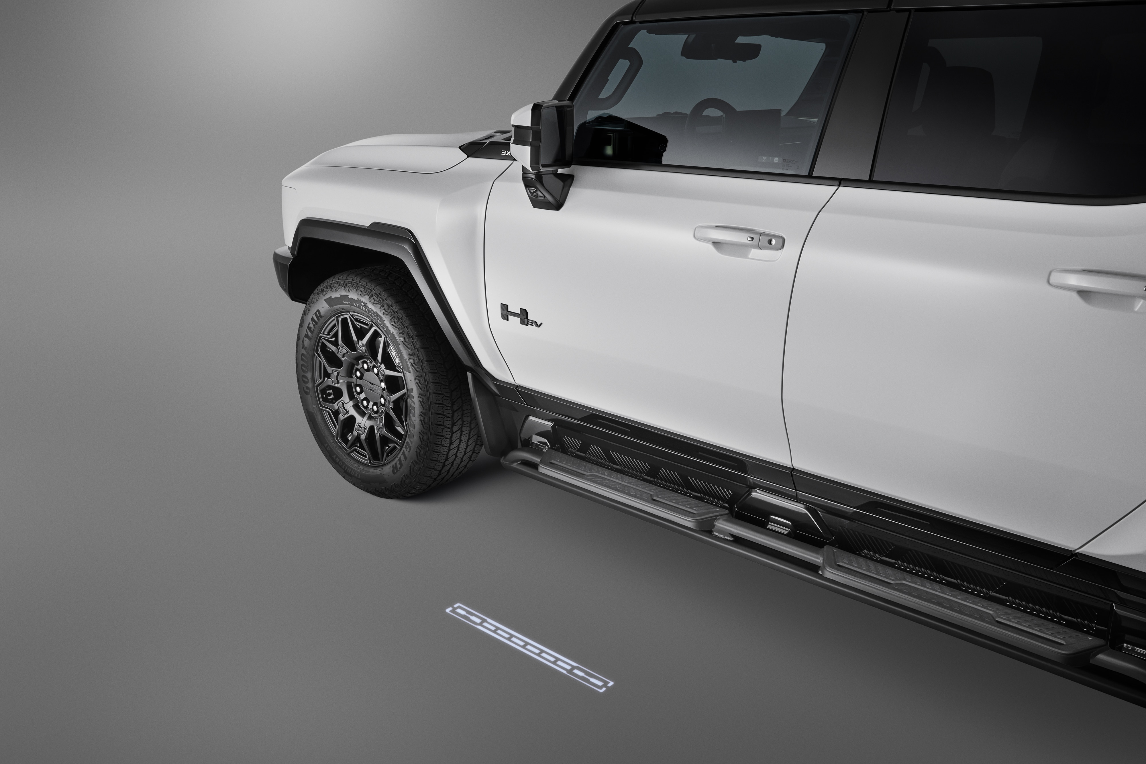 Outside Rearview Mirror Puddle Light Kit with HUMMER Logo Projection