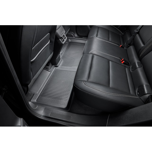 Second-Row Interlocking Premium All-Weather Floor Liner in Jet Black