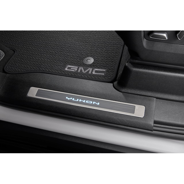 Illuminated Front and Rear Door Sill Plates with Yukon Script