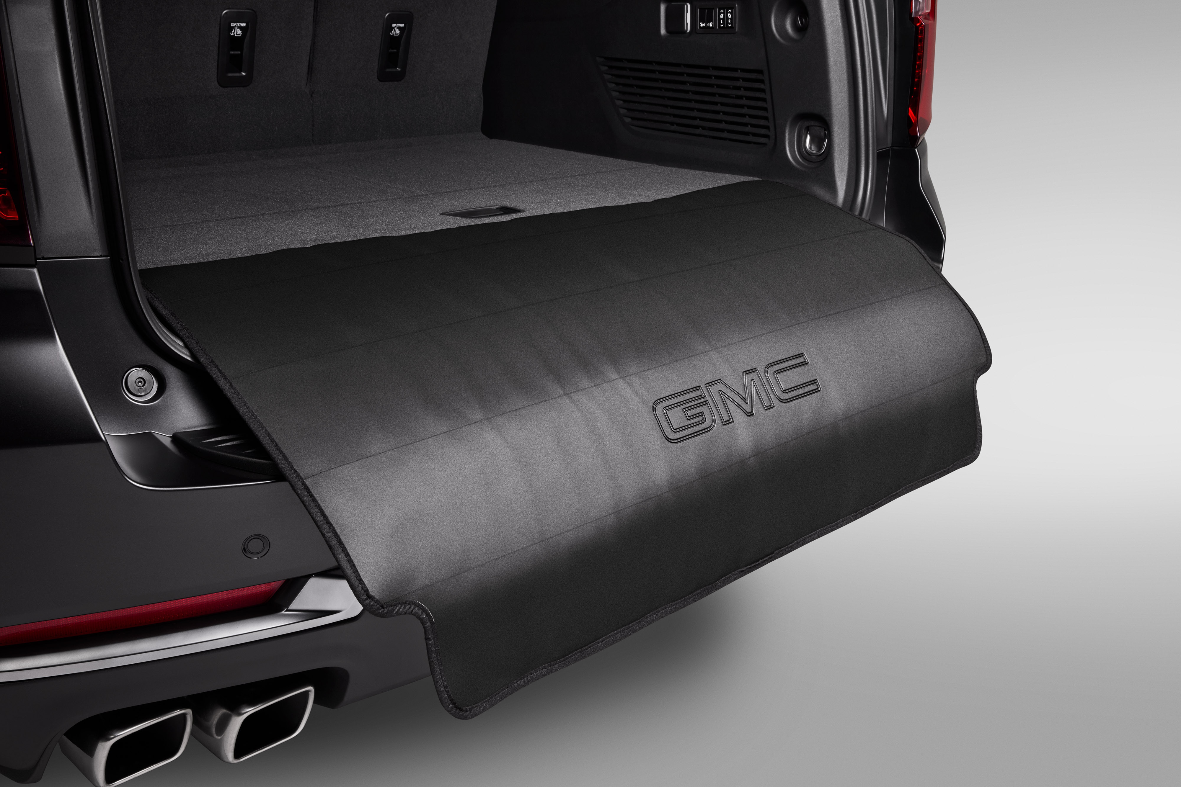 Rear Bumper Protector in Black with GMC Logo