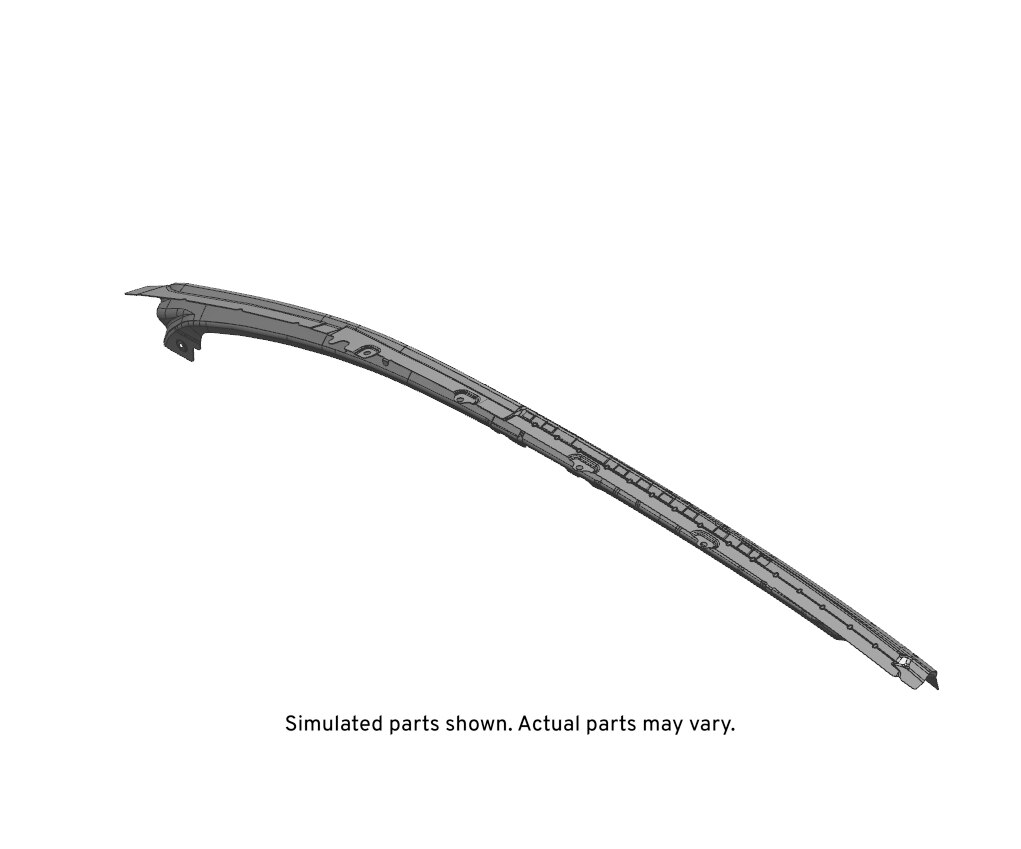 GM Genuine Parts Passenger Side Roof Outer Side Rail