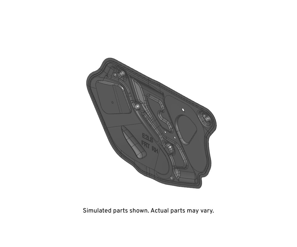 GM Genuine Parts Front Passenger Side Door Water Deflector