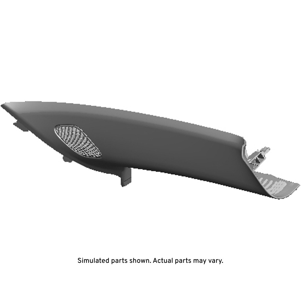 GM Genuine Parts Jet Black Passenger Side Windshield Garnish Molding