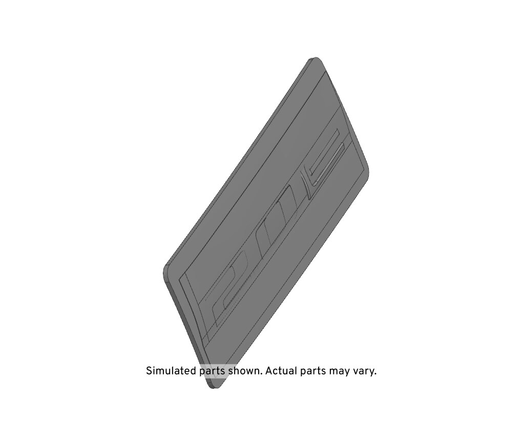 GM Genuine Parts Rear Compartment Lid Energy Efficiency Name Plate