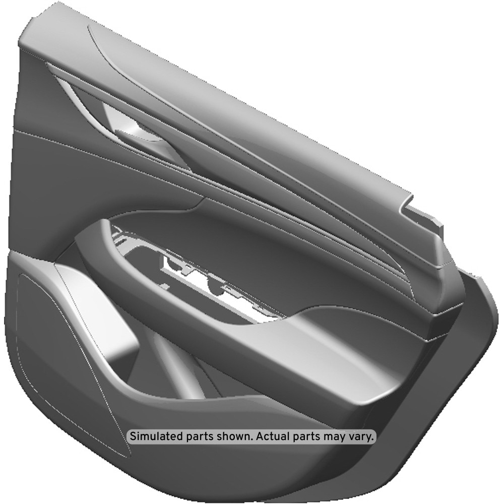 GM Genuine Parts Mink Rear Passenger Side Door Trim