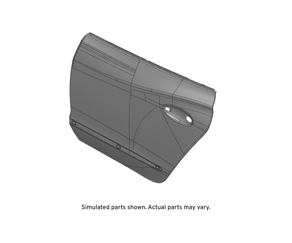 GM Genuine Parts Rear Driver Side Door Outer Panel