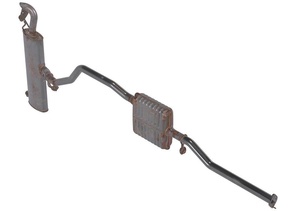 GM Genuine Parts Exhaust Muffler with Exhaust Pipe