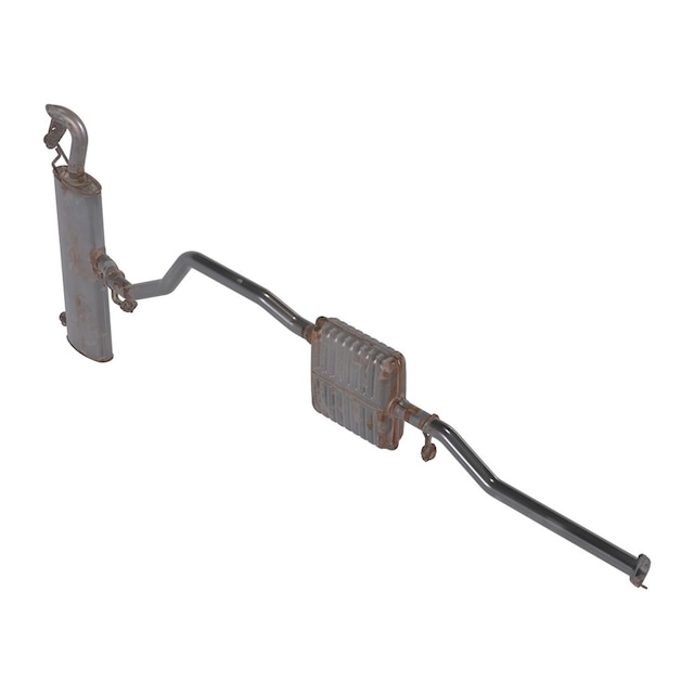 GM Genuine Parts Exhaust Muffler with Exhaust Pipe