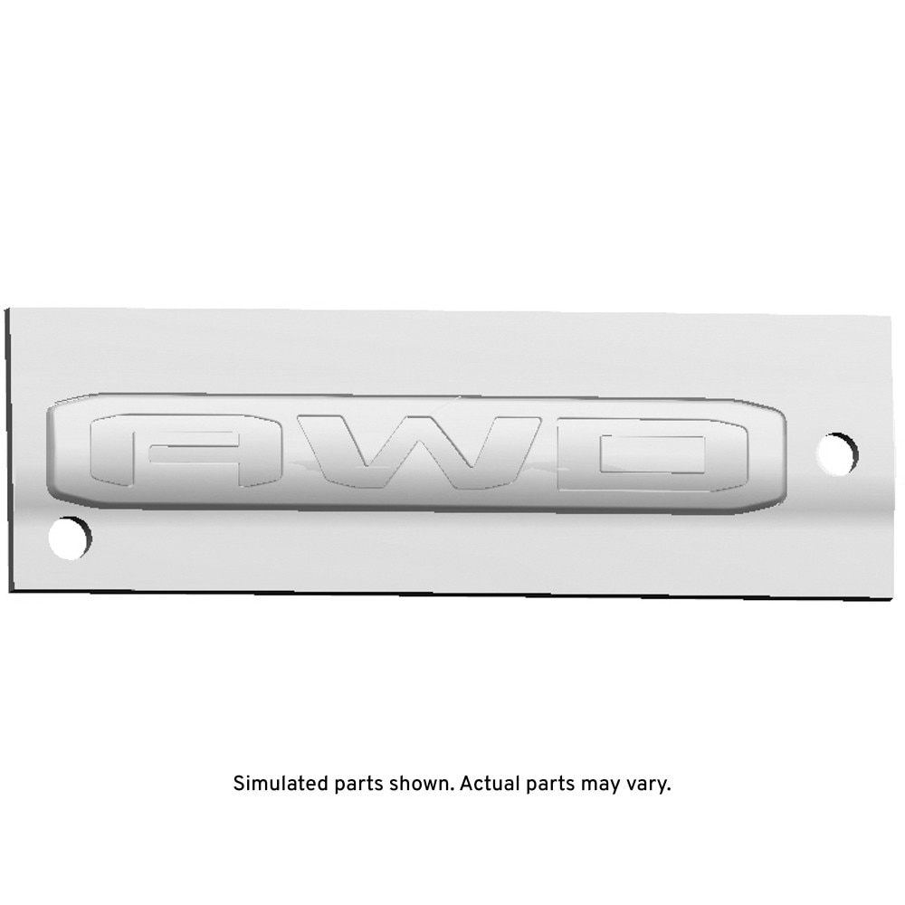 GM Genuine Parts Exterior Bright Chrome Liftgate Vehicle North America Plate