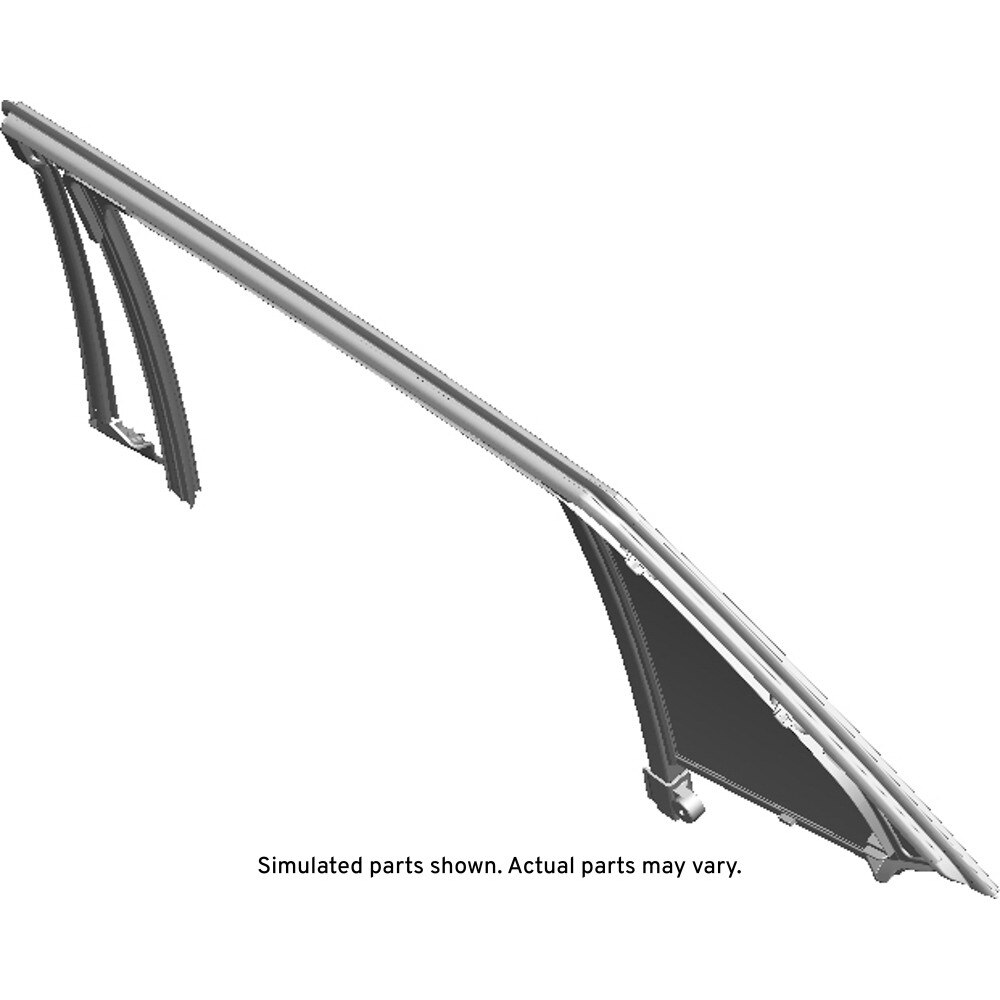 GM Genuine Parts Rear Passenger Side Door Window Weatherstrip