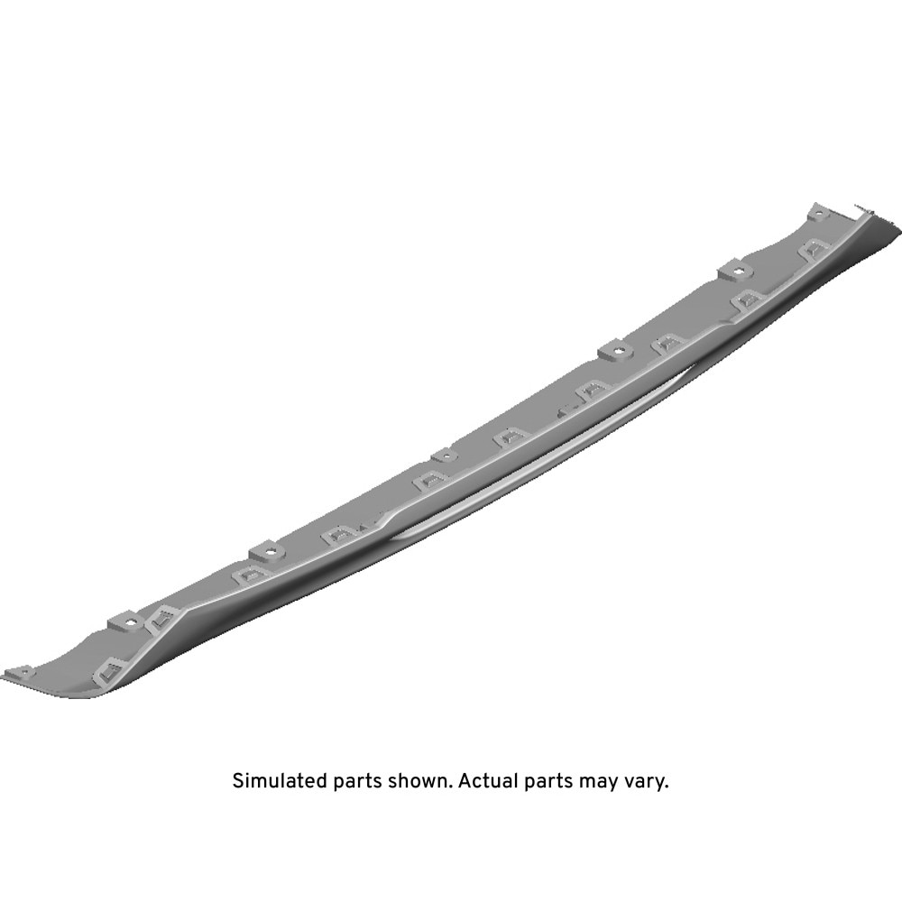 GM Genuine Parts Black Rear Bumper Fascia Lower Skid Plate