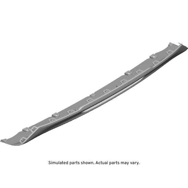 GM Genuine Parts Black Rear Bumper Fascia Lower Skid Plate