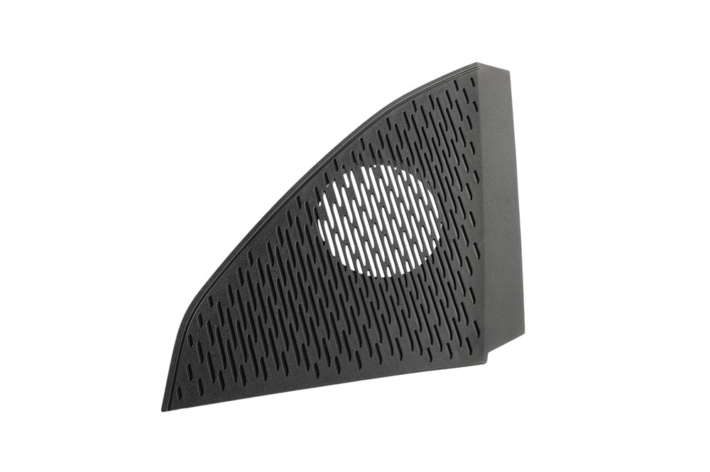 GM Genuine Parts Backen Black Passenger Side Radio Front Speaker Grille